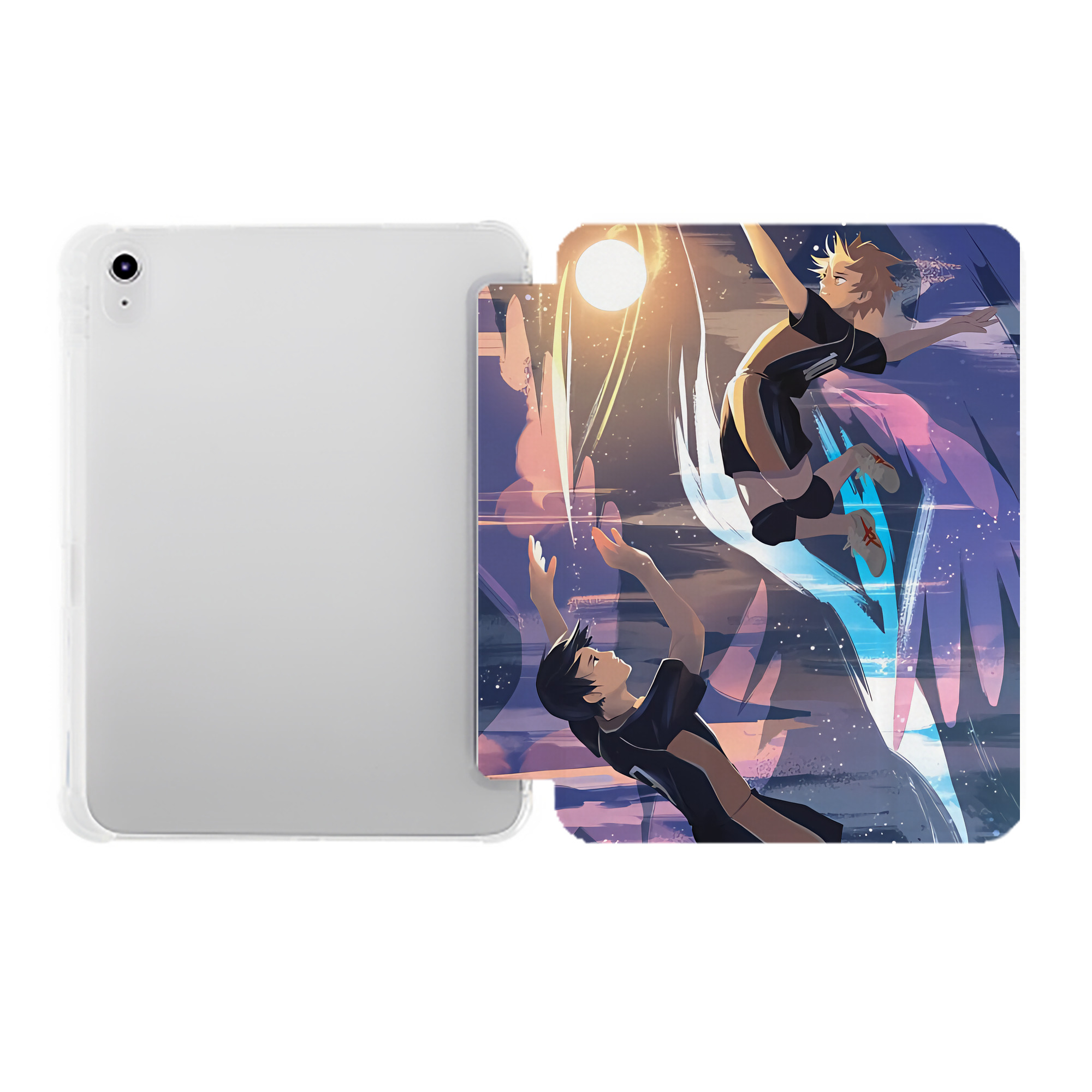 （画像用） ハイキュー!! Haikyu!! IPad ケース ペン収納付き 三つ折りスタンド PUレザー×シリコン 対応機種9.5/10.5/10.9インチ